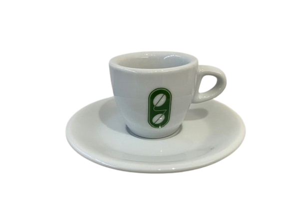 Espresso Cups - 6 x 47Coffee Logo Cups and Saucers