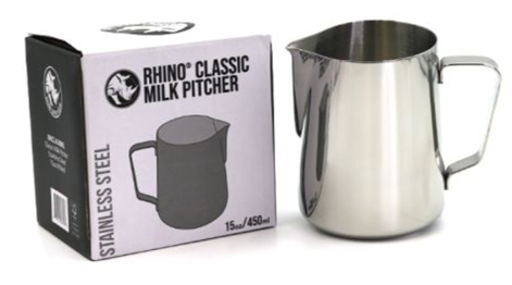 
                  
                    Rhino Classic Milk Pitcher 15oz/450ml - Stainless Steel
                  
                